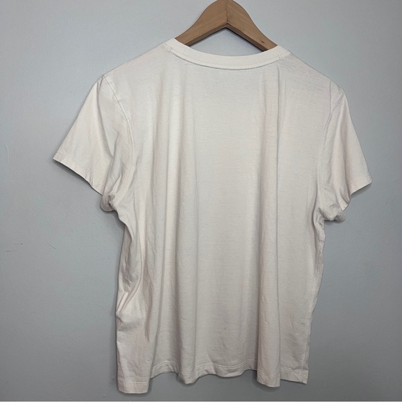 DKNY Sport Off White Short Sleeve Tee Size Large EUC - Picture 3 of 7